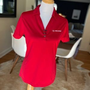 Women’s Polaris polo shirt light weight soft red